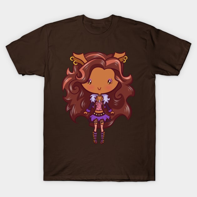 Werewolf Girl: Lil' CutiEs T-Shirt by Ellador